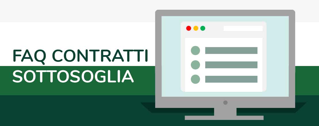 faq contratti sottosoglia